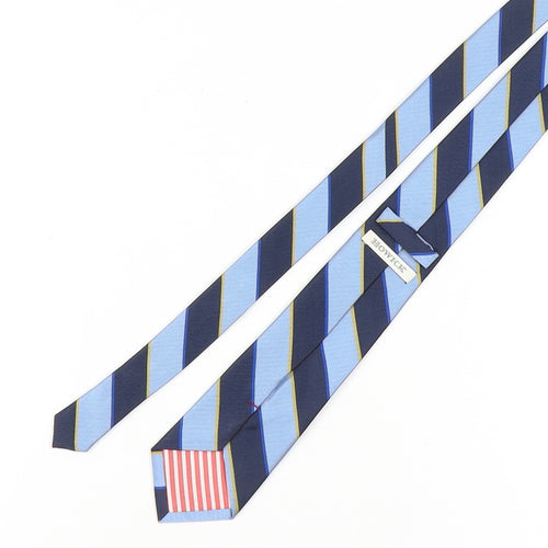 Howick Men's Blue Striped Silk Slim Tie