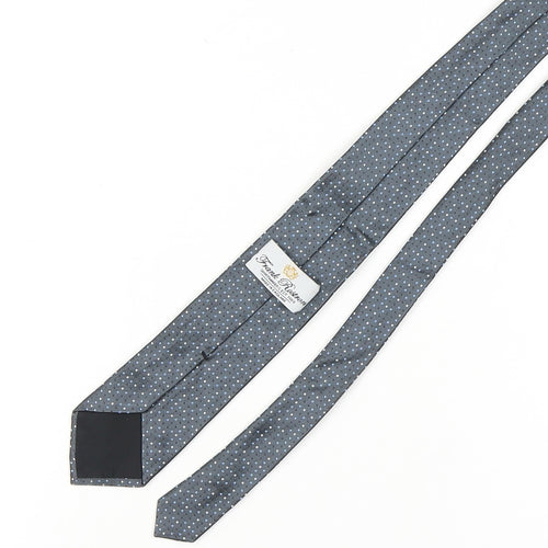 Frank Rostron Men's Blue Silk Polka Dot Tie