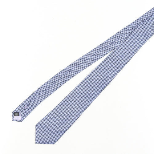 Jeff Banks Men's Blue Geometric Silk Tie