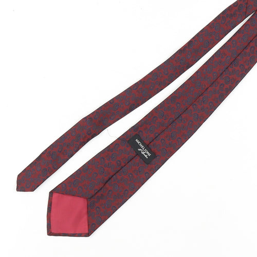 Michelsons of London Men’s Red Paisley Tie
