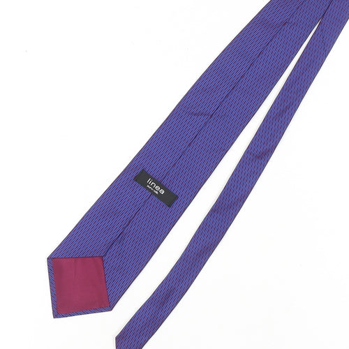 Linea Men's Purple Geometric Silk Tie One Size