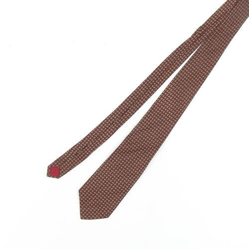 Austin Reed Men's Red Silk Geometric Tie