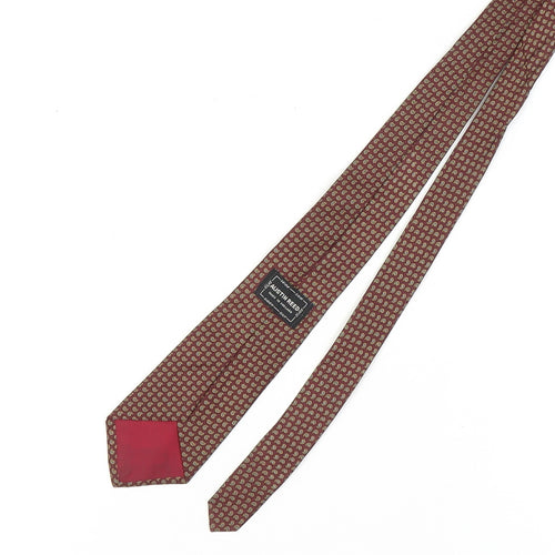 Austin Reed Men's Red Silk Geometric Tie