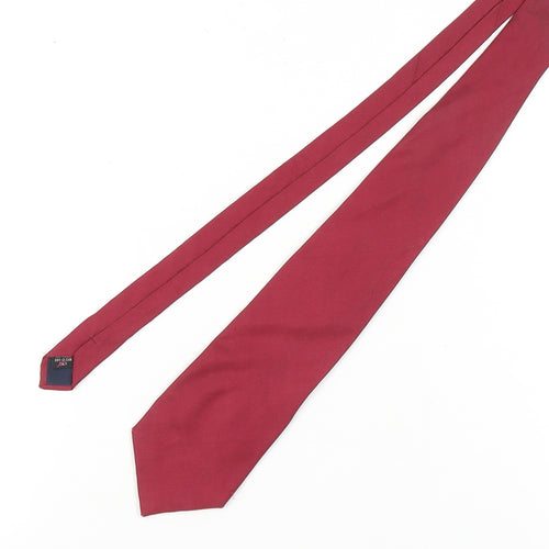D'Alembi Men's Red Silk Tie - Classic Elegance