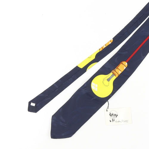 Vicky Davis Men’s Blue Light Bulb Tie, One Size