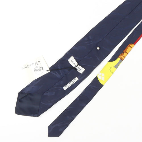 Vicky Davis Men’s Blue Light Bulb Tie, One Size