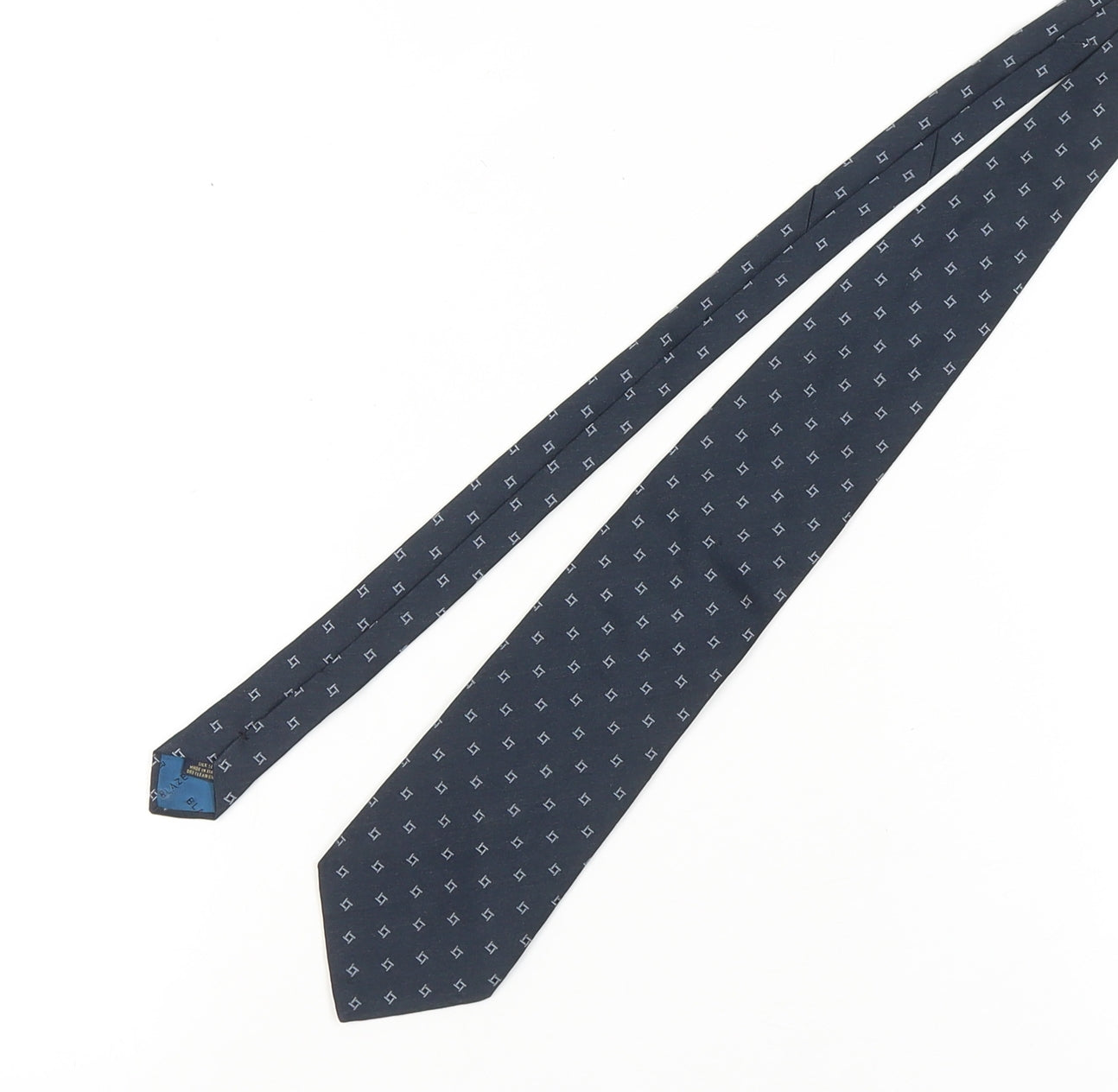 Blazer Men's Blue Geometric Silk Tie