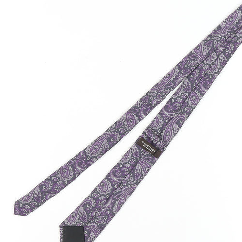 St. George by Duffer Men's Purple Paisley Tie