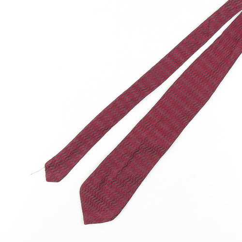 Hardy Amies Men’s Red Geometric Silk Tie
