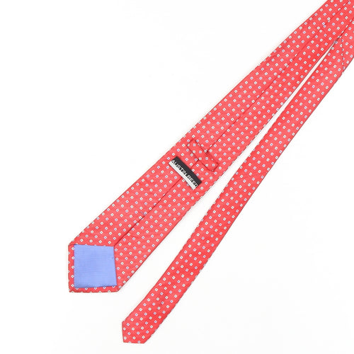 Austin Reed Men's Red Silk Geometric Tie