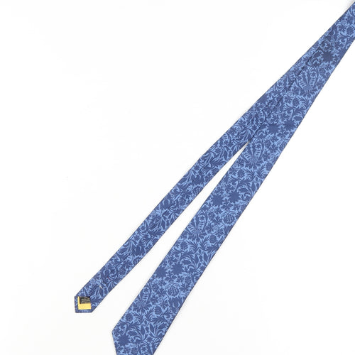Holland Esquire Men's Blue Floral Cotton Tie