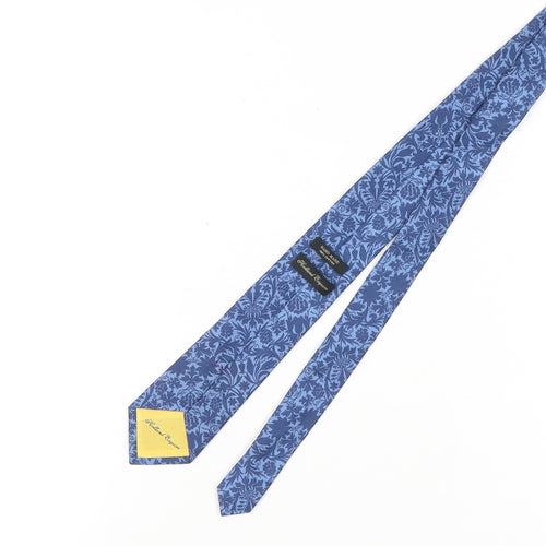 Holland Esquire Men's Blue Floral Cotton Tie