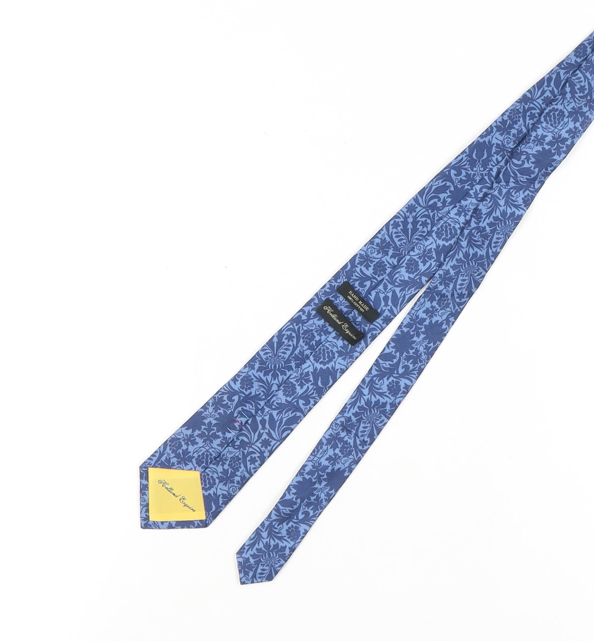 Holland Esquire Men's Blue Floral Cotton Tie