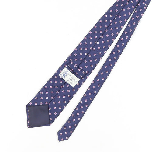 Benjamin James Men's Silk Blue Polka Dot Tie