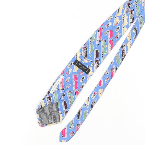 The Tie Studio Men's Blue Silk Designer Tie