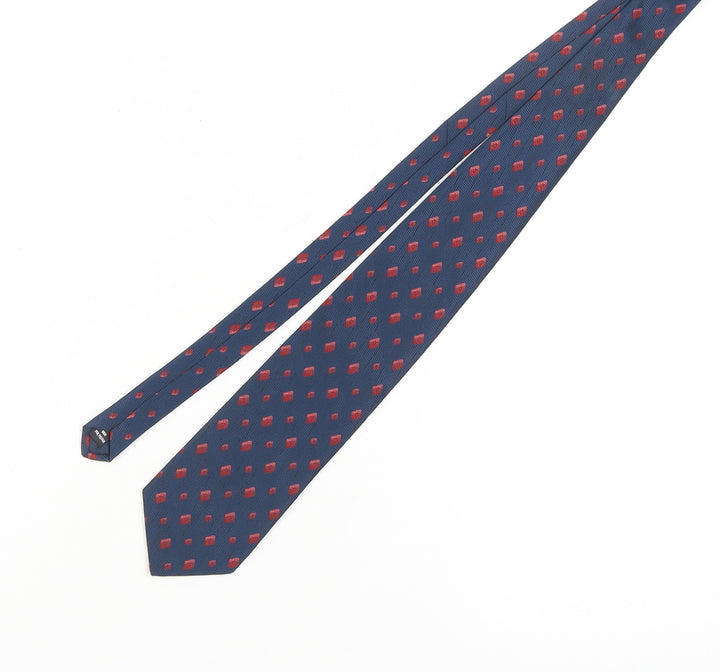 Ciro Citterio Men's Blue Geometric Tie - Polyester