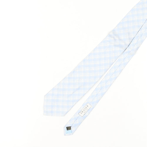 Fraser Men's Blue Silk Checked Tie