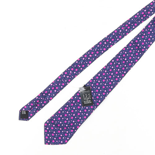 Jaeger Men's Multicoloured Polka Dot Silk Tie