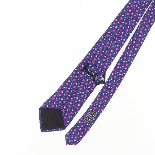 Jaeger Men's Multicoloured Polka Dot Silk Tie