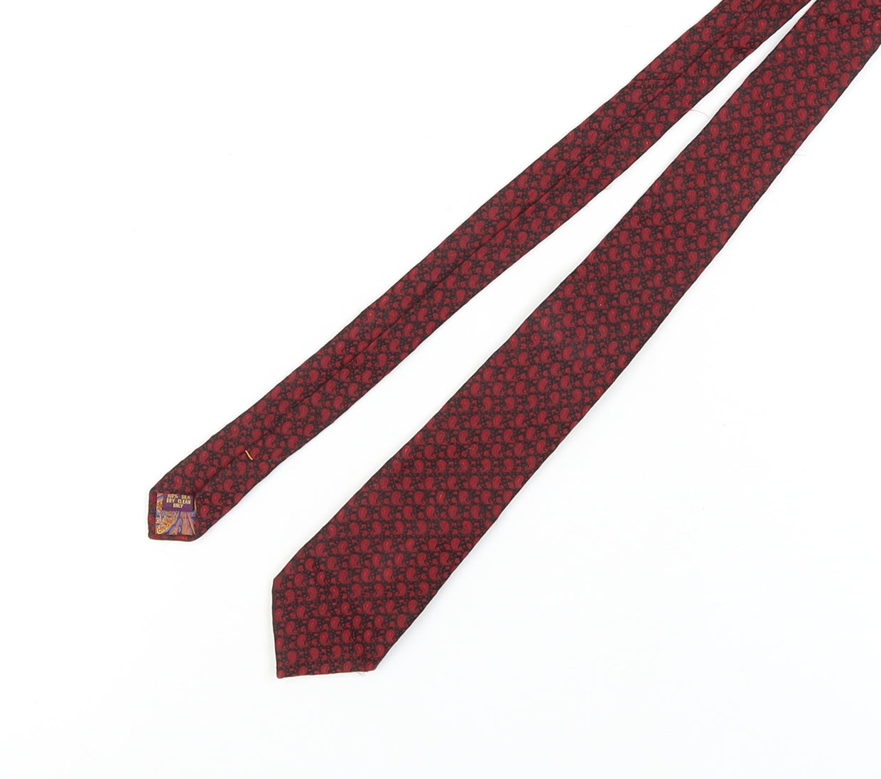 Feraud Men's Red Paisley Silk Tie