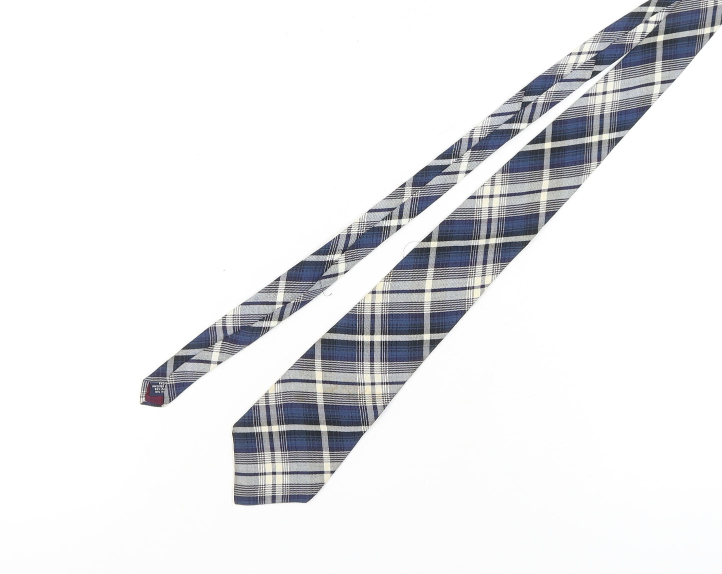 GAP Men's Blue Plaid Check Tie