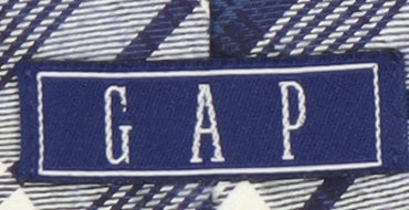 GAP Men's Blue Plaid Check Tie