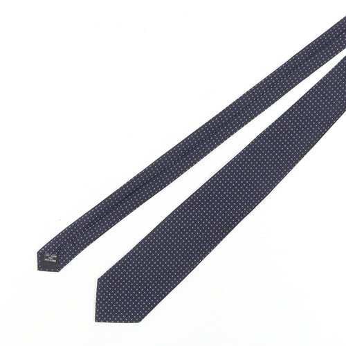 Jeff Banks Men's Purple Silk Polka Dot Designer Tie