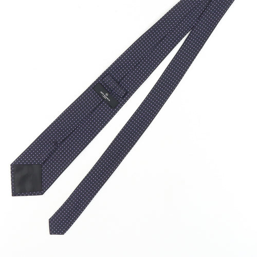 Jeff Banks Men's Purple Silk Polka Dot Designer Tie