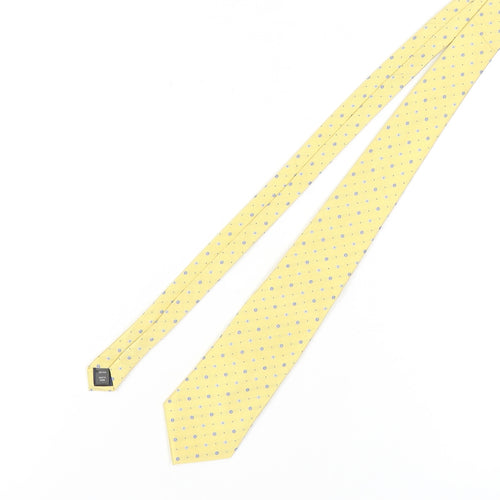 Austin Reed Men's Yellow Polka Dot Silk Tie