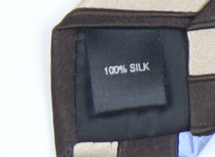Austin Reed Men's Brown Blue Striped Silk Tie