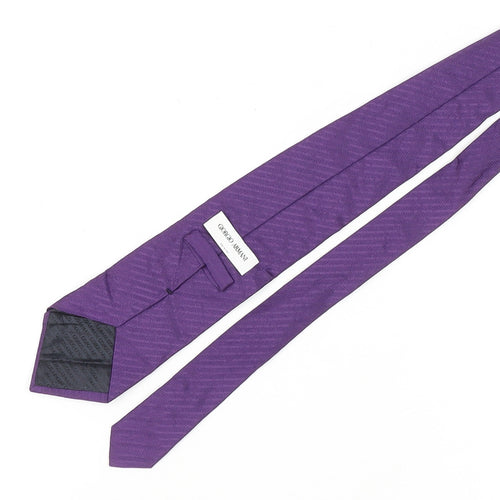 Giorgio Armani Men's Purple Silk Tie