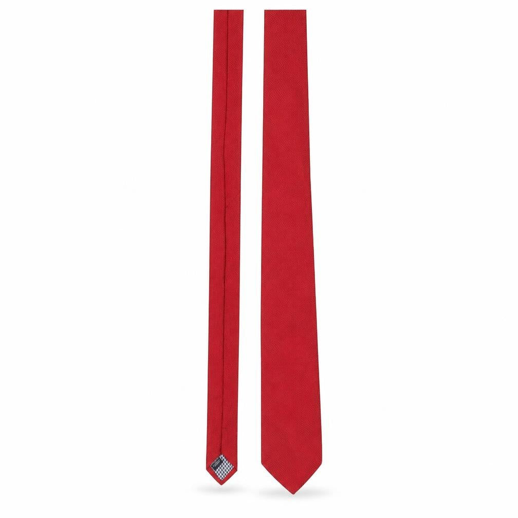 Front view of Charles Tyrwhitt Men’s Red Designer Silk Tie