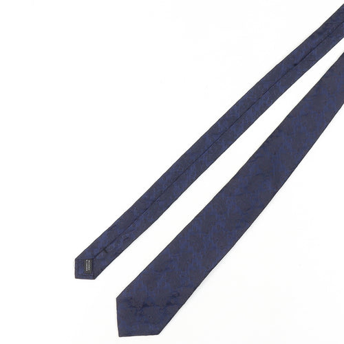 Frank Rostron Men's Blue Paisley Silk Slim Tie