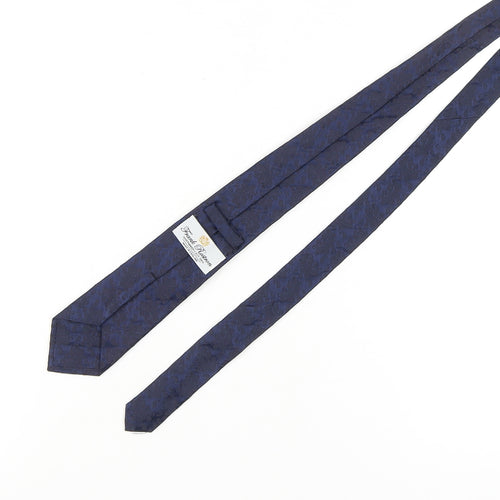 Frank Rostron Men's Blue Paisley Silk Slim Tie