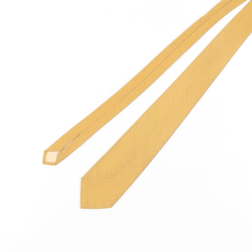 Michelsons of London Men's Yellow Slim Tie