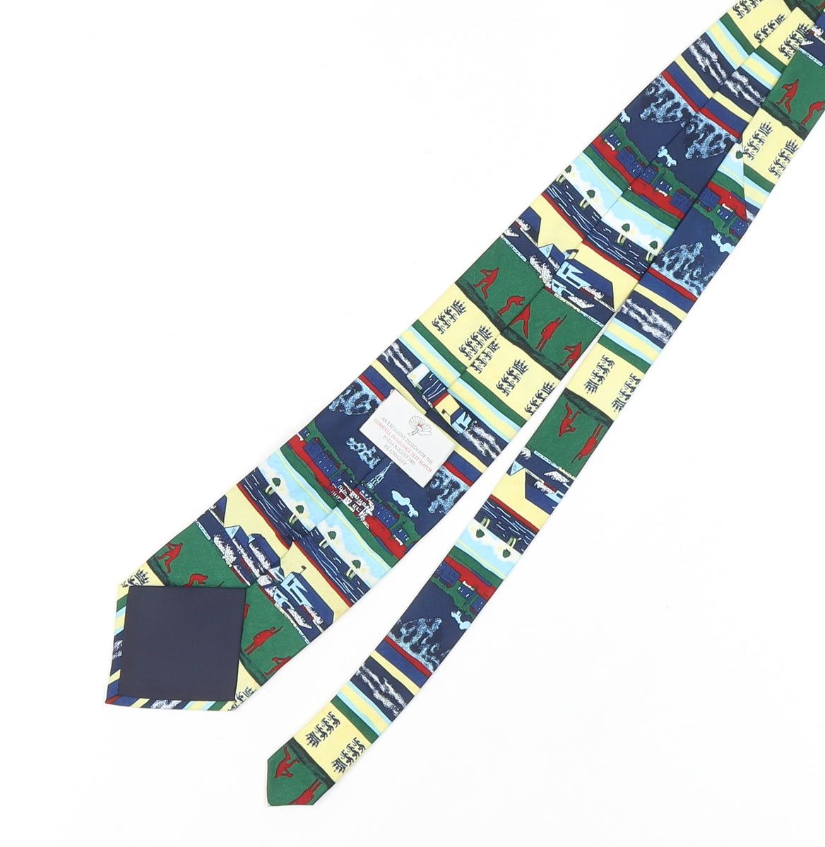 Vintage Multicoloured Men's Tie - Polyester Handmade