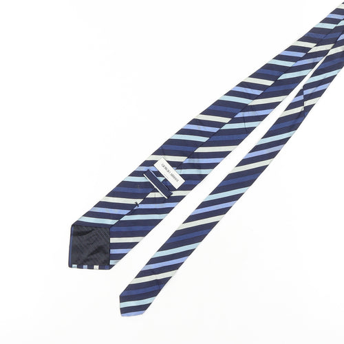 Giorgio Armani Men's Blue Striped Silk Tie