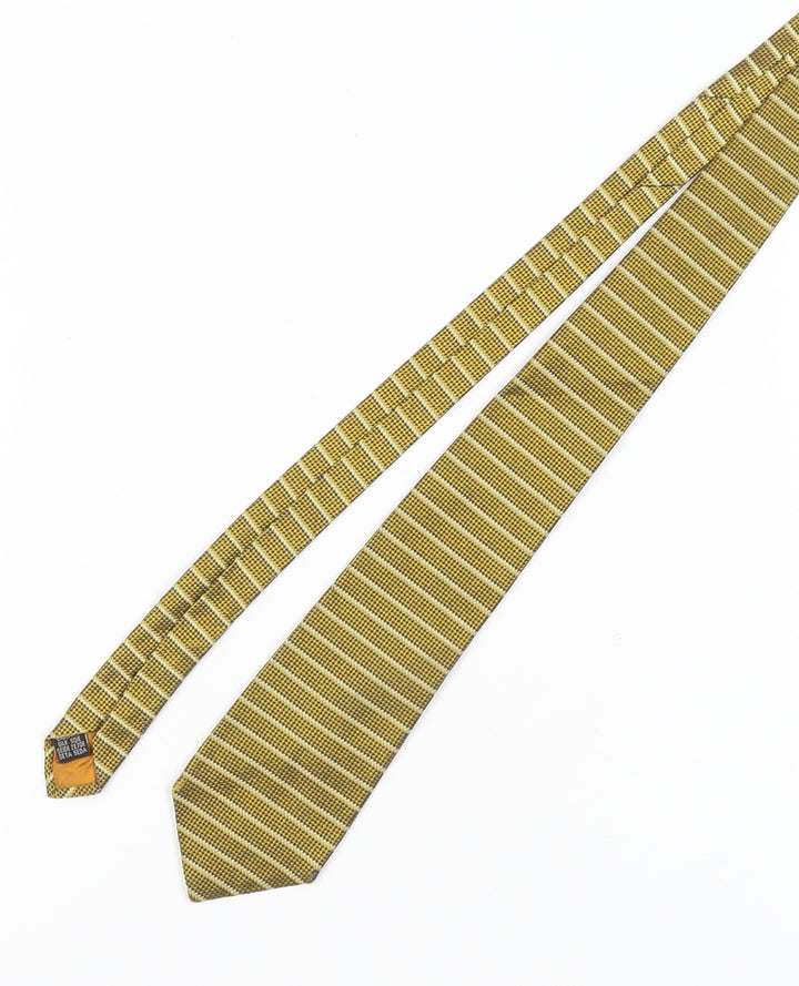 Charles Tyrwhitt Gold Striped Silk Men's Tie One Size