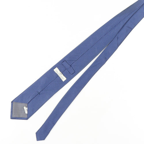 Marks and Spencer Men's Blue Silk Geometric Tie One Size