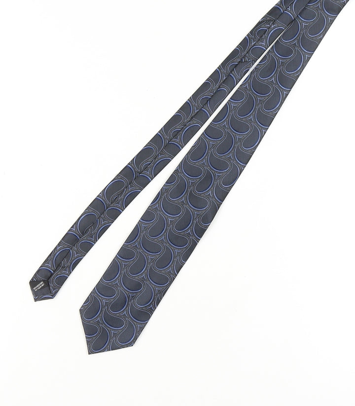 Fellini Men's Blue Paisley Silk Tie