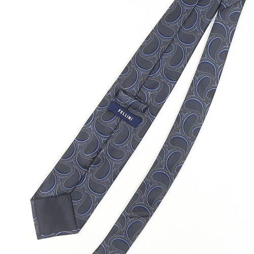 Fellini Men's Blue Paisley Silk Tie