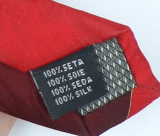 Croft & Barrow Men's Red & Black Silk Tie with Buttons