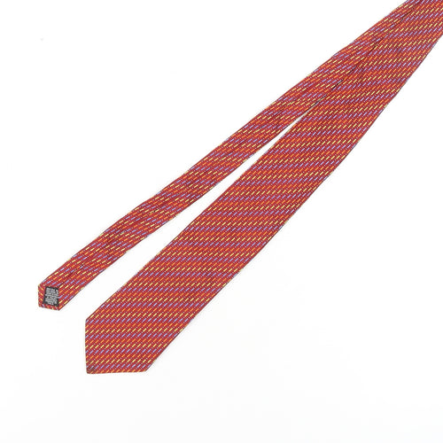 Frangi Men's Red Silk Geometric Designer Tie