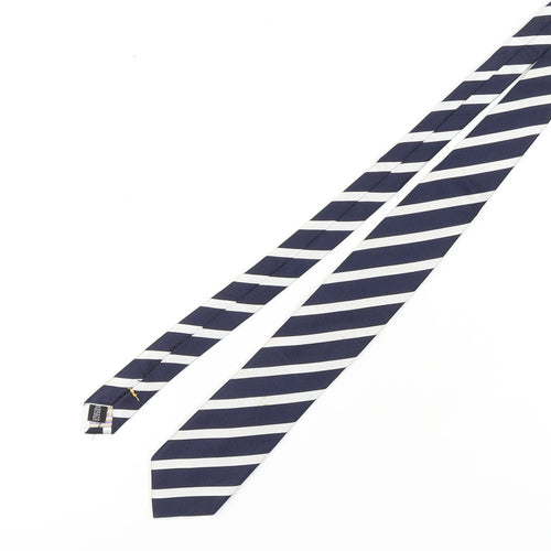 Berwin & Berwin Men's Blue Striped Silk Tie