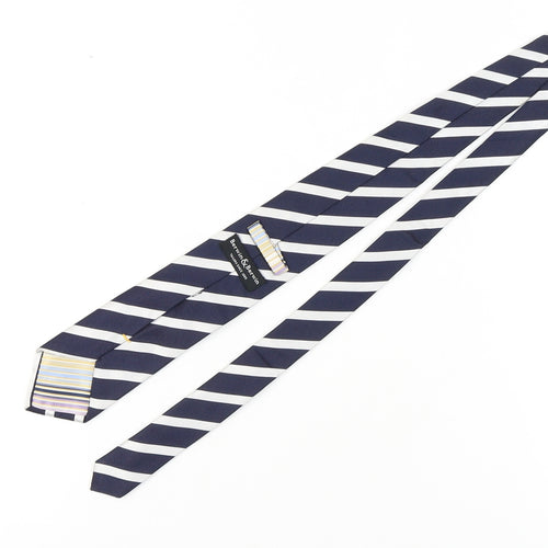 Berwin & Berwin Men's Blue Striped Silk Tie