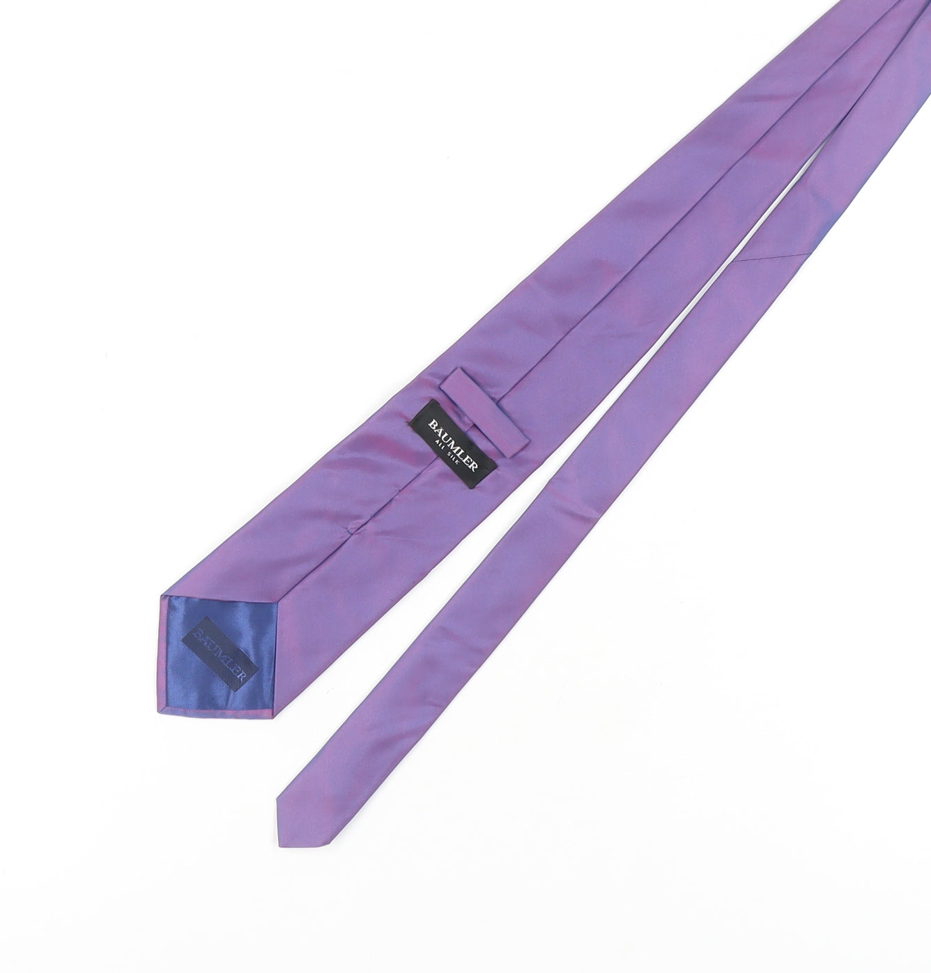 Baumler Men's Purple Silk Tie