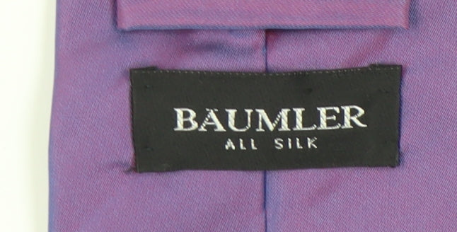 Baumler Men's Purple Silk Tie