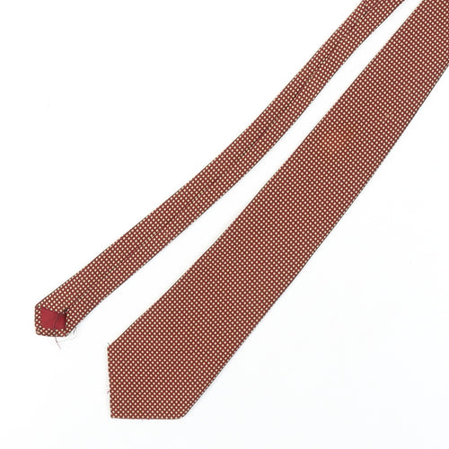 Silk Shop Men's Red Geometric Silk Tie