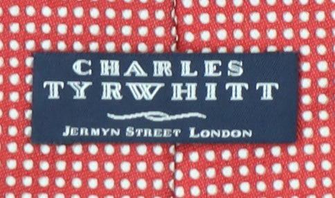 Charles Tyrwhitt Men’s Red Polka Dot Silk Tie