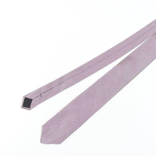 Hugo Boss Men's Purple Geometric Silk Tie